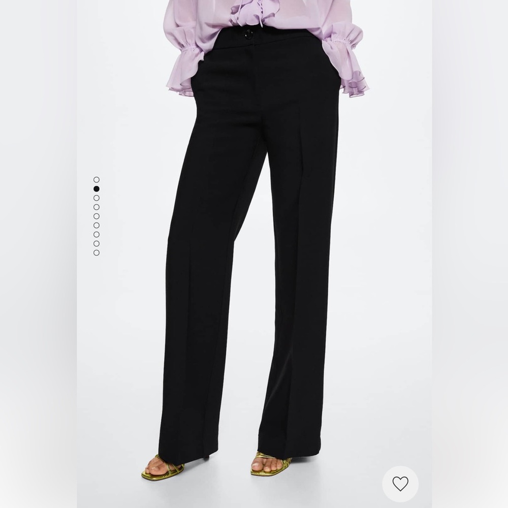 Mango Flowy Palazzo Pants